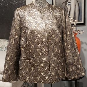 KASPER Platinum Leaf Formal Jacket